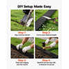 VEVOR Galvanized Steel Landscape Edging, 40 ft x 6 in Metal Edging for Landscaping with Gloves, Easy-to-Install Bendable Metal Strips, Heavy Duty Metal Garden Edge Border for Flower Bed, Yard Pathway