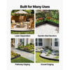 VEVOR Galvanized Steel Landscape Edging, 40 ft x 6 in Metal Edging for Landscaping with Gloves, Easy-to-Install Bendable Metal Strips, Heavy Duty Metal Garden Edge Border for Flower Bed, Yard Pathway