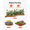 VEVOR Carbon Steel Landscape Edging, 40 ft x 6 in Steel Edging for Landscaping with Gloves, Easy-to-Install Bendable Metal Strips, Metal Garden Edge Border for Flower Bed, Yard Pathway, Rust