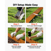 VEVOR Carbon Steel Landscape Edging, 40 ft x 6 in Steel Edging for Landscaping with Gloves, Easy-to-Install Bendable Metal Strips, Metal Garden Edge Border for Flower Bed, Yard Pathway, Rust