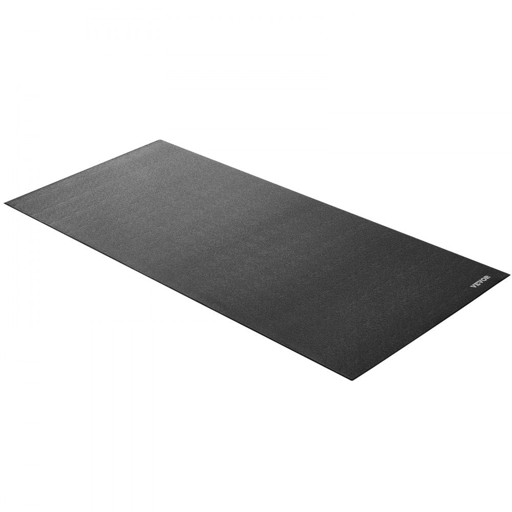 VEVOR Treadmill Mat for Carpet Floor, 1/4" Thick, 30" x 60" Exercise Equipment Mat for Treadmills, Stationary & Recumbent Bikes, High Density PVC Floor Protector, Waterproof and Non-slip for Home Gym