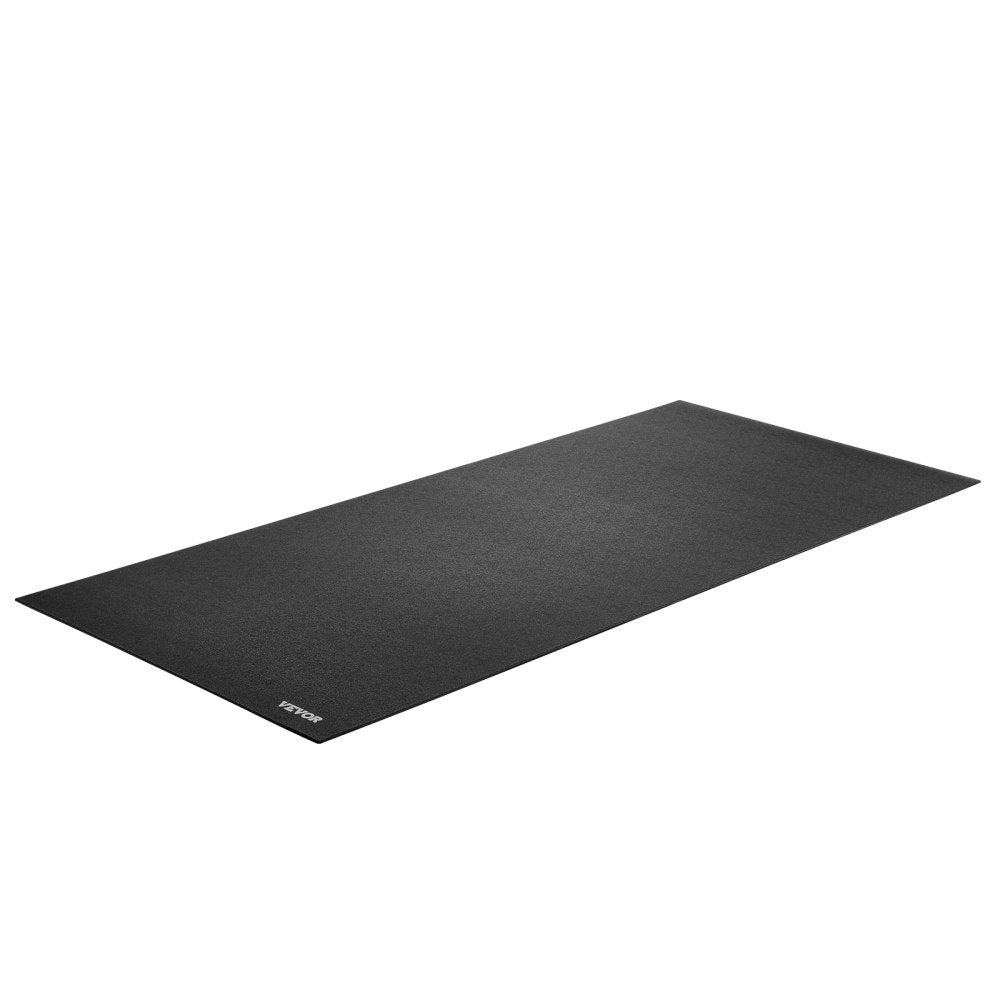 VEVOR Treadmill Mat for Carpet Floor, 1/4" Thick, 30" x 60" Exercise Equipment Mat for Treadmills, Stationary & Recumbent Bikes, High Density PVC Floor Protector, Waterproof and Non-slip for Home Gym