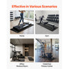 VEVOR Foldable Walking Pad Treadmill Mat, 1/4" Thick, 24" x 68" Exercise Equipment Mat for Elliptical on Carpet Hardwood Floor, High Density PVC Floor Protector, Waterproof and Non-slip for Home Gym
