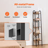 VEVOR Metal Bookshelf, 5-Tier Industrial Bookshelf, Tall Narrow Rustic Vintage Storage Bookcase with Open Shelves, Freestanding Display Shelving Unit Storage Rack, for Living room, Bedroom & Office
