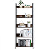 VEVOR Metal Bookshelf, 5-Tier Tall Industrial Bookshelf, Rustic Display Vintage Storage Bookcase with Open Shelves, Freestanding Display Shelving Unit Storage Rack, for Living room, Bedroom & Office