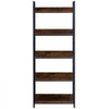 VEVOR Metal Bookshelf, 5-Tier Tall Industrial Bookshelf, Rustic Display Vintage Storage Bookcase with Open Shelves, Freestanding Display Shelving Unit Storage Rack, for Living room, Bedroom & Office