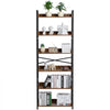 VEVOR Metal Bookshelf, 6-Tier Industrial Bookshelf, Tall Wide Rustic Vintage Storage Bookcase with Open Shelves, Freestanding Display Shelving Unit Storage Rack, for Living room, Bedroom & Office