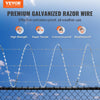 VEVOR Razor Wires, 147 ft Razor Barbed Wire, 3 Rolls Razor Wire Fencing Razor Fence, Razor Ribbon Barbed Wire Galvanized Razor Wire Fence, Rolls Razor for Garden