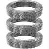 VEVOR Razor Wires, 147 ft Razor Barbed Wire, 3 Rolls Razor Wire Fencing Razor Fence, Double Spiral Razor Ribbon Barbed Wire Galvanized Razor Wire Fence, Rolls Razor for Garden