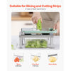 VEVOR Vegetable Chopper Mandoline Slicer, All-in-1 Food Veggie Cutter with 8 Stainless Steel Blades, Cheese Grater Onion Potato Salad Dicer with Container,Kitchen Gadgets&Essentials Home Appliances