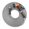 VEVOR Metal Garden Hose 25 ft, Rust Proof Stainless Steel Water Hose, Heavy Duty Backyard Hose with 10 Function Nozzle, No-Kink & Flexible Water Pipe, Lightweight Metal Hose for Yard, Outdoor