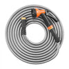 VEVOR Metal Garden Hose 75 ft, Rust Proof Stainless Steel Water Hose, Heavy Duty Backyard Hose with 10 Function Nozzle, No-Kink & Flexible Water Pipe, Lightweight Metal Hose for Yard, Outdoor