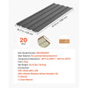 VEVOR Metal Roof Panels, 20Pcs 99 sq.ft. Galvanized Steel Roofing Panels, High Impact Corrugated Tin Gazebo Top with Screws, Gloves, Heavy Duty for Gazebos, Chicken Coop Sheds Stables Patio, Gray