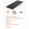 VEVOR Metal Roof Panels, 20Pcs 99 sq.ft. Galvanized Steel Roofing Panels, High Impact Corrugated Tin Gazebo Top with Screws, Gloves, Heavy Duty for Gazebos, Chicken Coop Sheds Stables Patio, Black