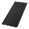 VEVOR Metal Roof Panels, 20Pcs 99 sq.ft. Galvanized Steel Roofing Panels, High Impact Corrugated Tin Gazebo Top with Screws, Gloves, Heavy Duty for Gazebos, Chicken Coop Sheds Stables Patio, Black