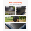 VEVOR Metal Roof Panels, 25Pcs 176 sq.ft. Galvanized Steel Roofing Panels, High Impact Corrugated Tin Gazebo Top with Screws, Gloves, Heavy Duty for Gazebos, Chicken Coop Sheds Stables Patio, Black