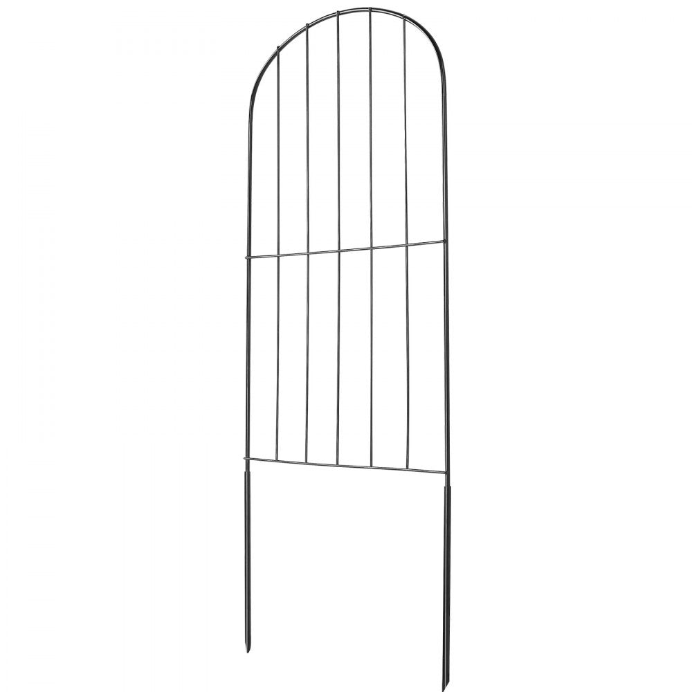 VEVOR Garden Fence, 24in(H) x30ft(L) Animal Barrier Fence, Underground Decorative Garden Fencing with 2 Inch Spike Spacing, Metal Dog Fence for the Yard and Outdoor Patio, 28 Pack