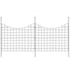VEVOR Garden Fence, 36.6in(H) x29.5in(L) Animal Barrier Fence, Underground Decorative Garden Fencing with 2.5 Inch Spike Spacing, Metal Dog Fence for the Yard and Outdoor Patio, 5 Pack