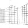 VEVOR Garden Fence, 36.6in(H) x29.5in(L) Animal Barrier Fence, Underground Decorative Garden Fencing with 2.5 Inch Spike Spacing, Metal Dog Fence for the Yard and Outdoor Patio, 5 Pack