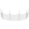 VEVOR Garden Fence, 36.6in(H) x29.5in(L) Animal Barrier Fence, Underground Decorative Garden Fencing with 2.5 Inch Spike Spacing, Metal Dog Fence for the Yard and Outdoor Patio, 5 Pack
