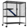 VEVOR 36" Rolling Metal Ferret Cage, Large 2-Tier Cage, Small Animal Cage with Ramps & Tray, Easy to Set up for Pet Rats, Hamster, Guinea Pig, Chinchilla, Squirrel, Hedgehogs, Bunny