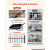 VEVOR Metal Small Animal Cage 39.8"H 3-Tier Rolling Ferret Cage On Wheels, 0.55" Wire Spacing Large Cages with Hammock, Ramps, Tray & Doors for Ferret, Chinchilla, Sugar Glider, Guinea Pig & Rabbit