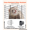VEVOR Metal Small Animal Cage 54.3"H 4-Tier Rolling Ferret Cage On Wheels, 0.55" Wire Spacing Large Cages with Hammock, Ramps, Tray & Doors for Ferret, Chinchilla, Sugar Glider, Guinea Pig & Rabbit