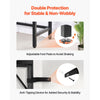 VEVOR Marble Console Table, Modern Narrow Long Console Table with Power Outlet, Thin Sofa Side Table with Iron Tubes, Anti-Tip Device and Triangular Support for Living Room, Hallway, Entryway, Foyer