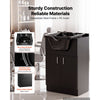 VEVOR Shampoo Bowl with Cabinet Fits 27-32 in Chair Backwash Sink Station, for Salon Barber Hairstylists & Home Use, Spa Salon Beauty Equipment with Faucet, Drain Hose, Showerhead, Hair Trap, Black
