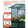 VEVOR Galvanized Raised Garden Bed, 6 x 3 x 1 ft, with Self Watering System and Mesh Cover, Oval Metal Planter Box Kit Outdoor, Rustproof Alu-Zinc, for Planting Flowers Fruits Vegetables, Dark Gray