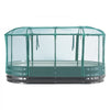 VEVOR Galvanized Raised Garden Bed, 6 x 3 x 1 ft, with Self Watering System and Mesh Cover, Oval Metal Planter Box Kit Outdoor, Rustproof Alu-Zinc, for Planting Flowers Fruits Vegetables, Dark Gray