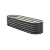VEVOR Metal Raised Garden Bed, 6.56 x 1.97 x 1.4 ft Oval Outdoor Galvalume Planter Garden Box, Open Bottom Design, Large Planter Raised Bed for Growing Vegetables, Flowers, Succulents, Dark Gray