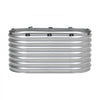 VEVOR Metal Raised Garden Bed, 4 x 2 x 2 ft Outdoor Galvanized Planter Box, with Open Bottom, Large Oval Planter Raised Bed for Gardening Vegetables, Flowers, Herbs, and Succulent Plants, Silver