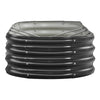 VEVOR Metal Raised Garden Bed, 8 x 2 x 1 ft Oval Outdoor Galvanized Planter Garden Box, Open Bottom Design, Large Planter Raised Bed for Growing Vegetables, Flowers, Herbs, and Succulents, Dark Gray