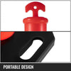 VEVOR 3Pack Traffic Delineator Posts 44 Inch Height, Orange Delineator Cones with Rubber Base 16 inch, PE Delineator Post Kit 10 inch Reflective Band for Construction Sites, Facility Management etc.