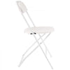 VEVOR 4 Pack Folding Chairs, Foldable Plastic Chairs with Heavy Duty Metal Frame, Portable Folding Card Table Chairs, Stackable Indoor Outdoor Seats for Home, Yard, Garden, Parties, Events, White