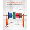 VEVOR Wire Spool Rack, 220 lbs Load Capacity, Portable Cable Caddy, Moveable Wire Rack with Wheels, Spool Holder, Up to 29.9 in Diameter, for Electrical Industrial and Retail Use, Working Efficiency