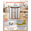 VEVOR 15 Gallon Vacuum Chamber, Aluminum Alloy, Vacuum Degassing Chamber with Tempered Glass Lid, Hose, Air Filter, for Resin Casting, Stabilizing Wood, Degassing Silicone, Epoxies, Essential Oils
