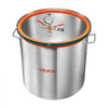 VEVOR 15 Gallon Vacuum Chamber, Aluminum Alloy, Vacuum Degassing Chamber with Tempered Glass Lid, Hose, Air Filter, for Resin Casting, Stabilizing Wood, Degassing Silicone, Epoxies, Essential Oils