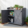 VEVOR Potting Bench Table, Outdoor Gardening Wooden Storage Cabinet with 39 x 19 in Wood Tabletop, Garden Planting Workstation with Large Storage Space for Patio, Backyard, Gray