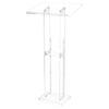VEVOR Podium Stand, 50-Inch Acrylic Lectern, Portable Laptop Desk with Wide Reading Surface and Storage Shelf, Book Stopper, Floor-Standing, for Classroom, Wedding, Conference, Lecture and Concert