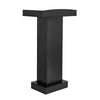 VEVOR Podium Stand, 42 inch Wooden Lectern Laptop Desk with Storage Shelf, for Schools, Churches and Events, Presentation Lectern Stand with Storage Shelf, Three-Sided Panels, Fixed Base, Book Stop