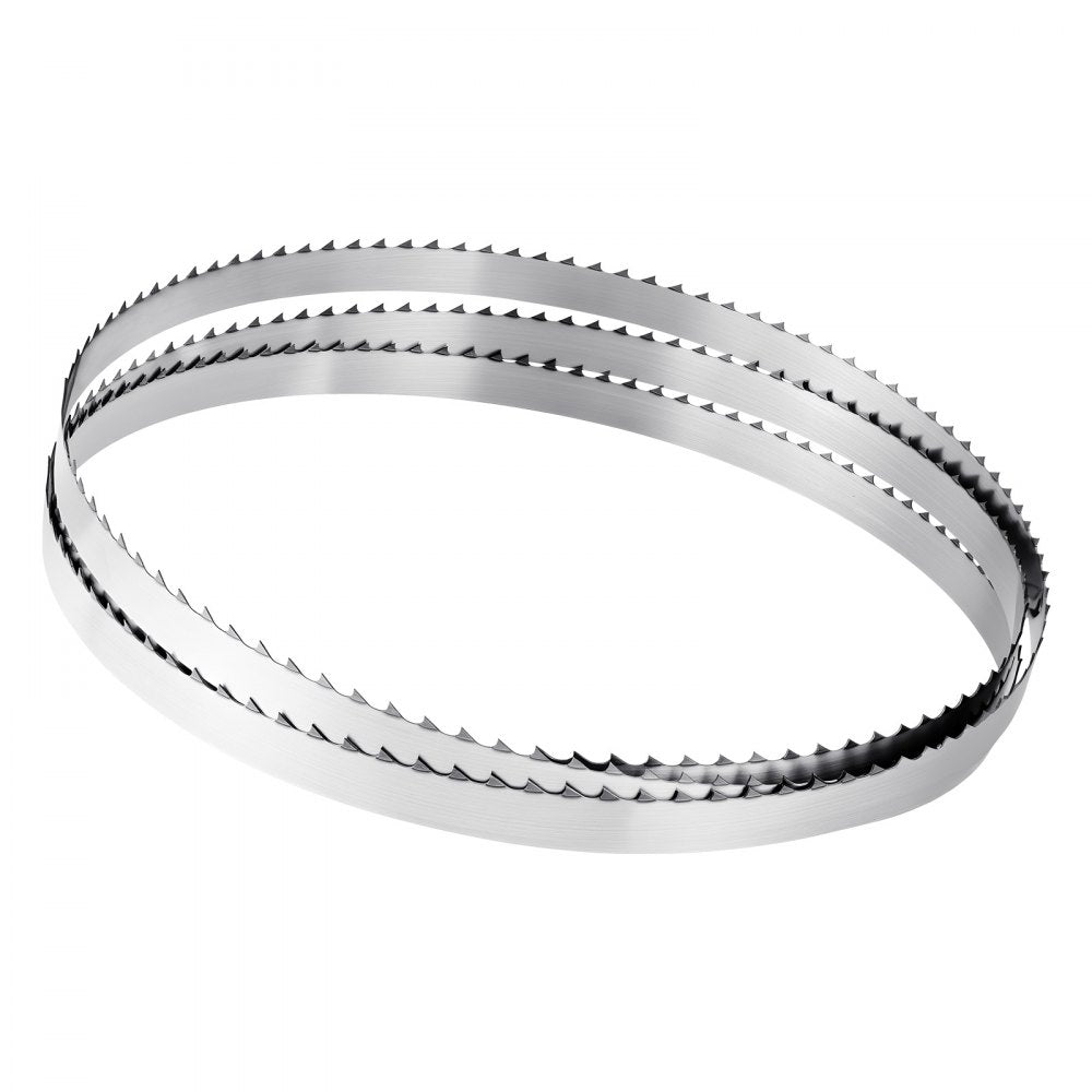 VEVOR Bandsaw Blade, 72 Inch Length, 4 TPI Band Saw Blade with 18 HRC Hardened Sharp Teeth, SK5 High-Strength Carbon Steel, 0.5 Inch Width, Replacement for Major Woodworking Band Saw Brands, 1 Pack