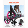 VEVOR Kick Scooter for Kids Ages 8+, Teens & Adults, 2-Wheel Toddler Scooter with Adjustable Height Handlebar, Wide Anti-Slip Deck, Foldable Lightweight Frame for Boys & Girls up to 220 lbs, Pink