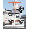 VEVOR Kick Scooter for Kids Ages 8+, Teens & Adults, 2-Wheel Toddler Scooter with Height Adjustable Handlebar, Wide Anti-Slip Deck, Foldable Lightweight Frame for Boys & Girls up to 220 lbs, Black