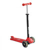 VEVOR Kick Scooter for Kids Ages 3+, 3-Wheel Toddler Scooter with Light-Up Wheels, Adjustable Height Handlebar, Wide Anti-Slip Deck, Lightweight Aluminum Frame for Boys & Girls up to 165 lbs, Red