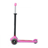 VEVOR Kick Scooter for Kids Ages 3+, 3-Wheel Toddler Scooter with Light-Up Wheels, Adjustable Height Handlebar, Wide Anti-Slip Deck, Lightweight Aluminum Frame for Boys & Girls up to 165 lbs, Pink