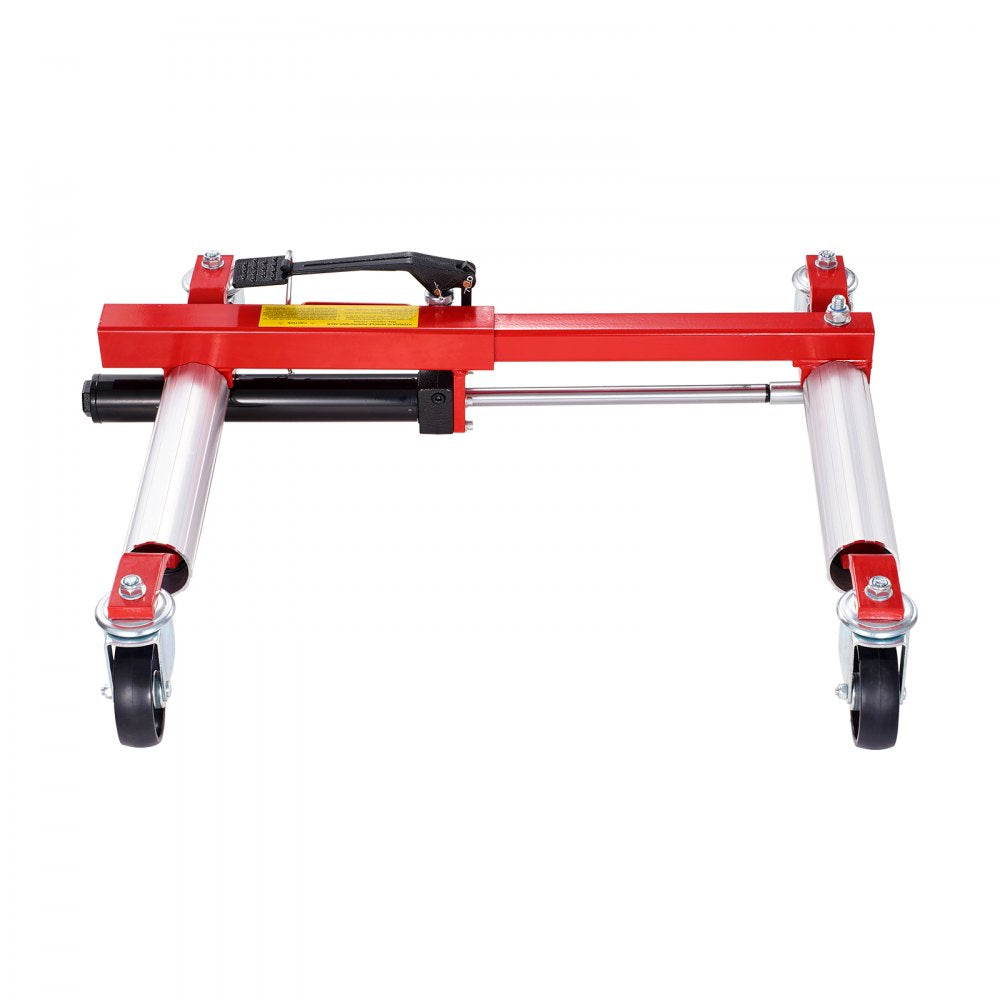 VEVOR Wheel Dolly, Max Capacity 1500 Lbs Car Dolly, Car Jack Dolly Lifter with 360° Rotatable Wheels, Heavy Duty Vehicle Positioning Hydraulic Tire Jack, for Vehicle Car Auto Repair Moving