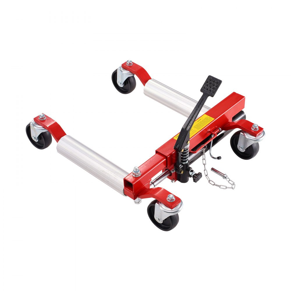 VEVOR Wheel Dolly, Max Capacity 1500 Lbs Car Dolly, Car Jack Dolly Lifter with 360° Rotatable Wheels, Heavy Duty Vehicle Positioning Hydraulic Tire Jack, for Vehicle Car Auto Repair Moving