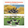 VEVOR Canada Goose Decoys, Outdoors Goose Decoy for Waterfowl Hunting, Durable Plastic Floaters with Ultra Realistic Paint, for Pool, Pond, Lake, Garden Yard Decoration, Easy to Carry and Use, 6-Pack